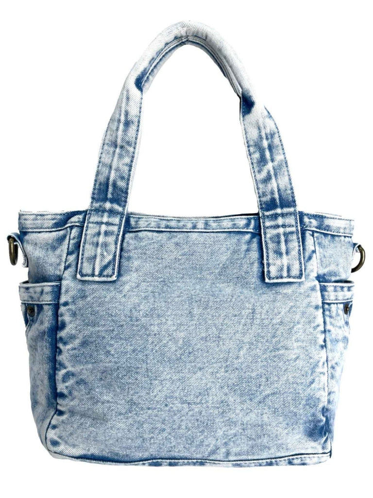 Henkeltasche, Jeans, hellblau, Ansicht hinten