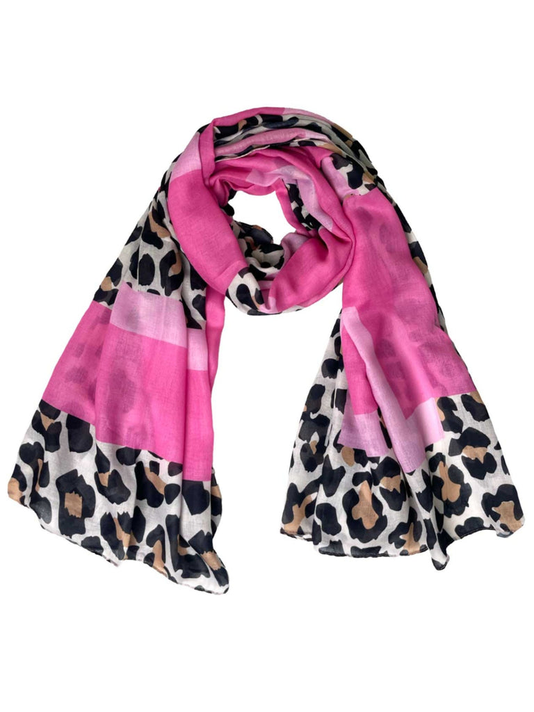 Schal, Leo, Love Schriftzug pink, Ansicht vorne 