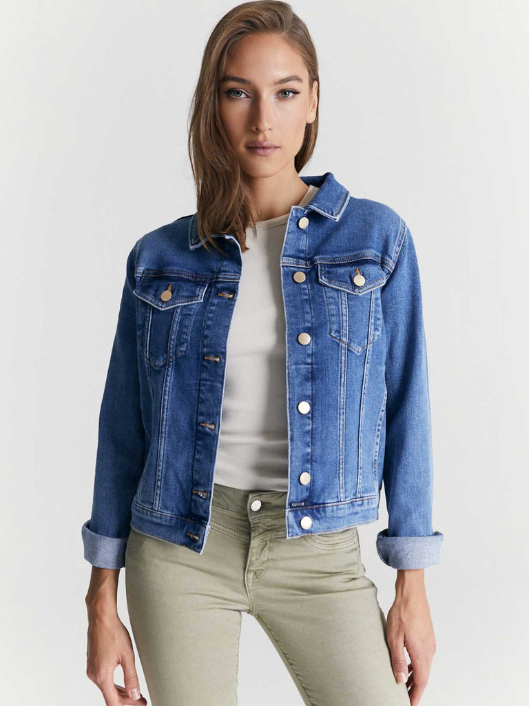 Jeansjacke, medium blue, Ansicht vorne