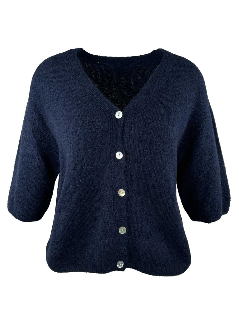 Strickjacke, marine, Ansicht vorn