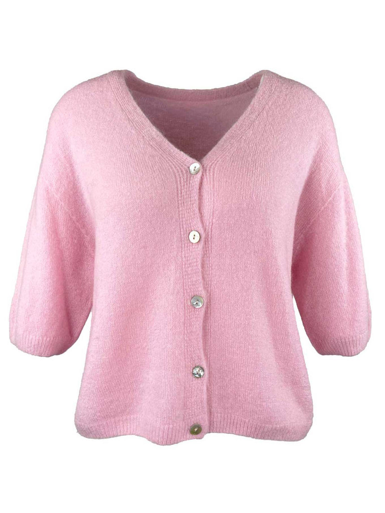 Strickjacke, rosa, Ansicht vorn