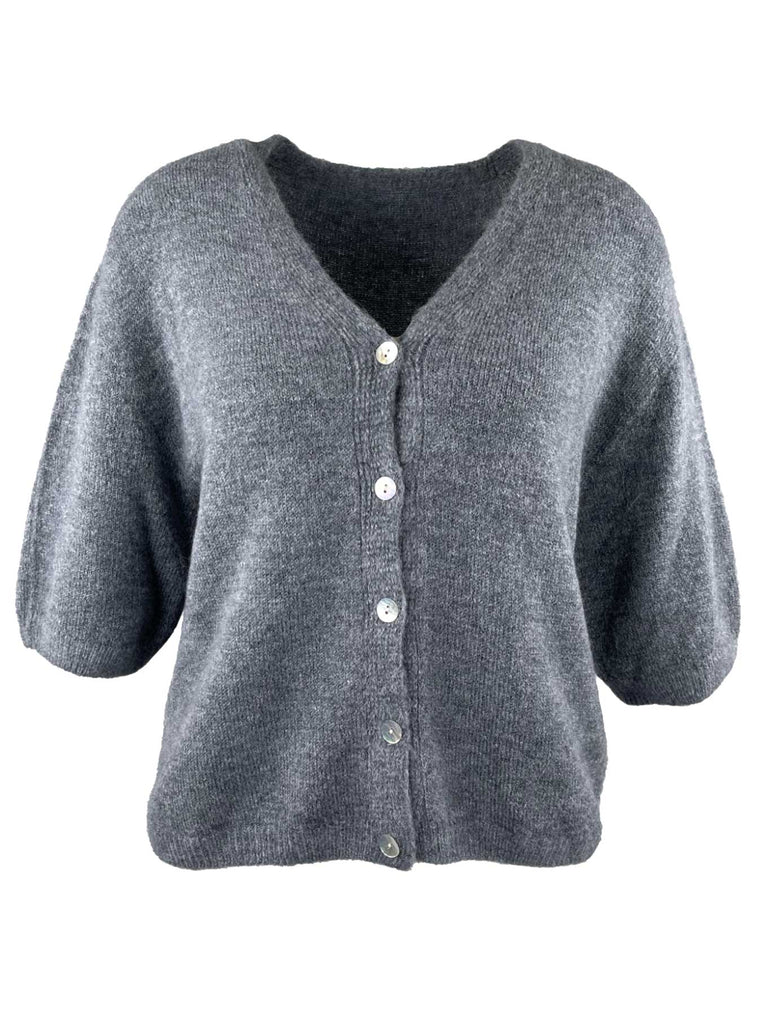 Strickjacke, grau, Ansicht vorne