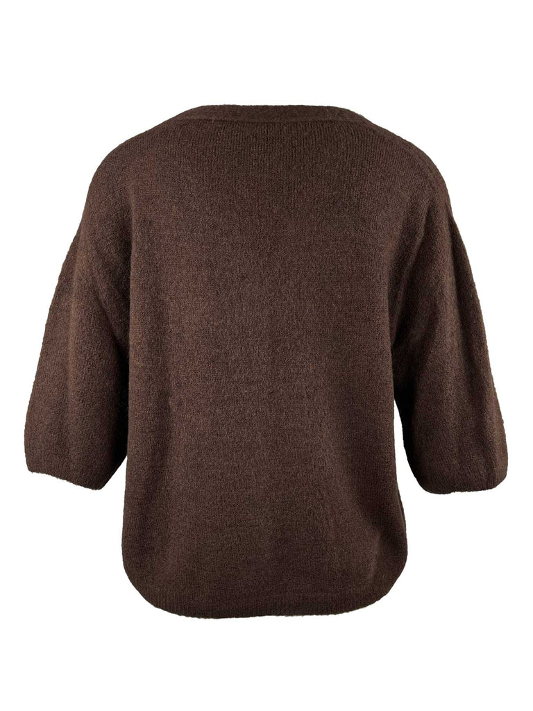 Strickjacke, braun, Ansicht hinten