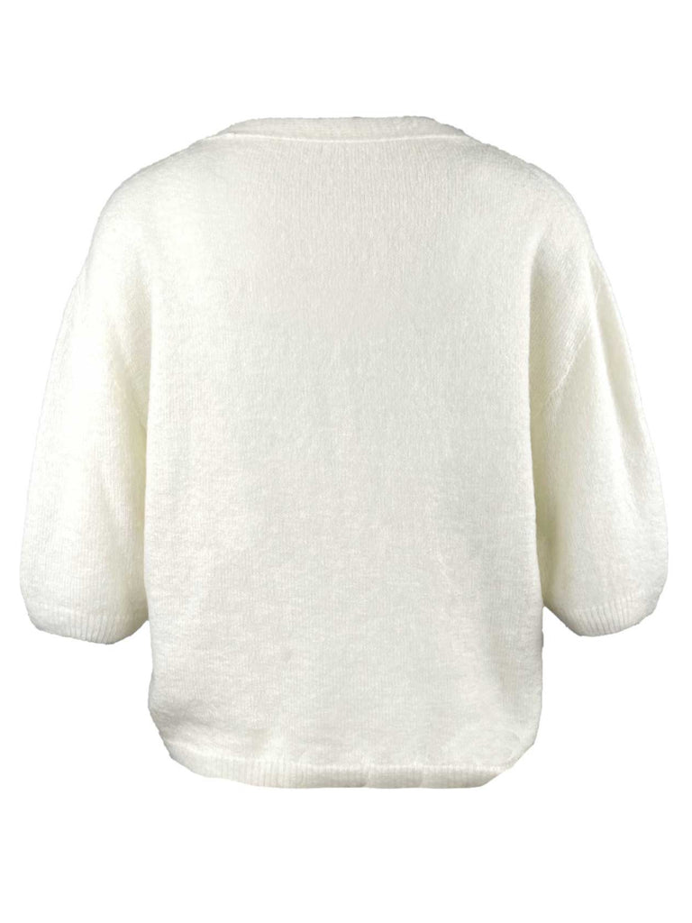 Strickjacke, cremeweiß, Ansicht hinten
