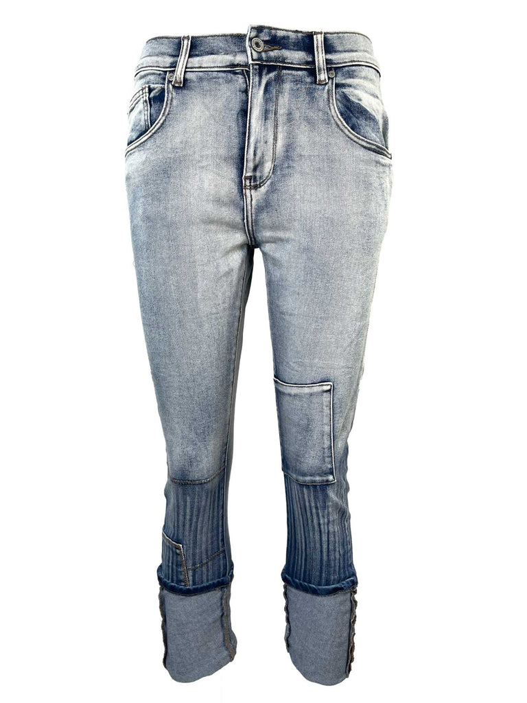 Jeans, Flicken, blau, Ansicht vorne
