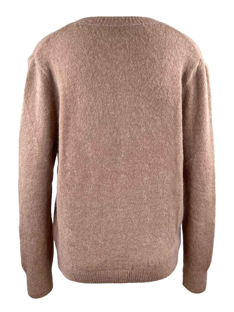Strickjacke, taupe, Ansicht hinten