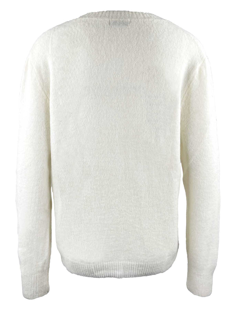 Strickjacke, cremeweiß, Ansicht hinten