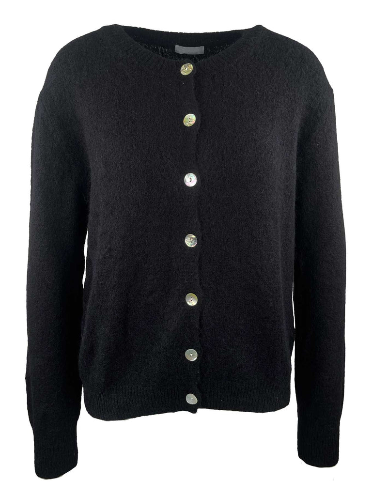 Strickjacke, schwarz, Ansicht vorne