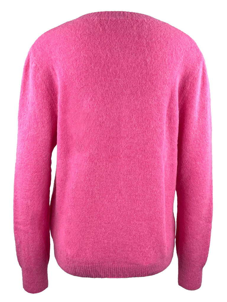 Strickjacke, pink, Ansicht hinten