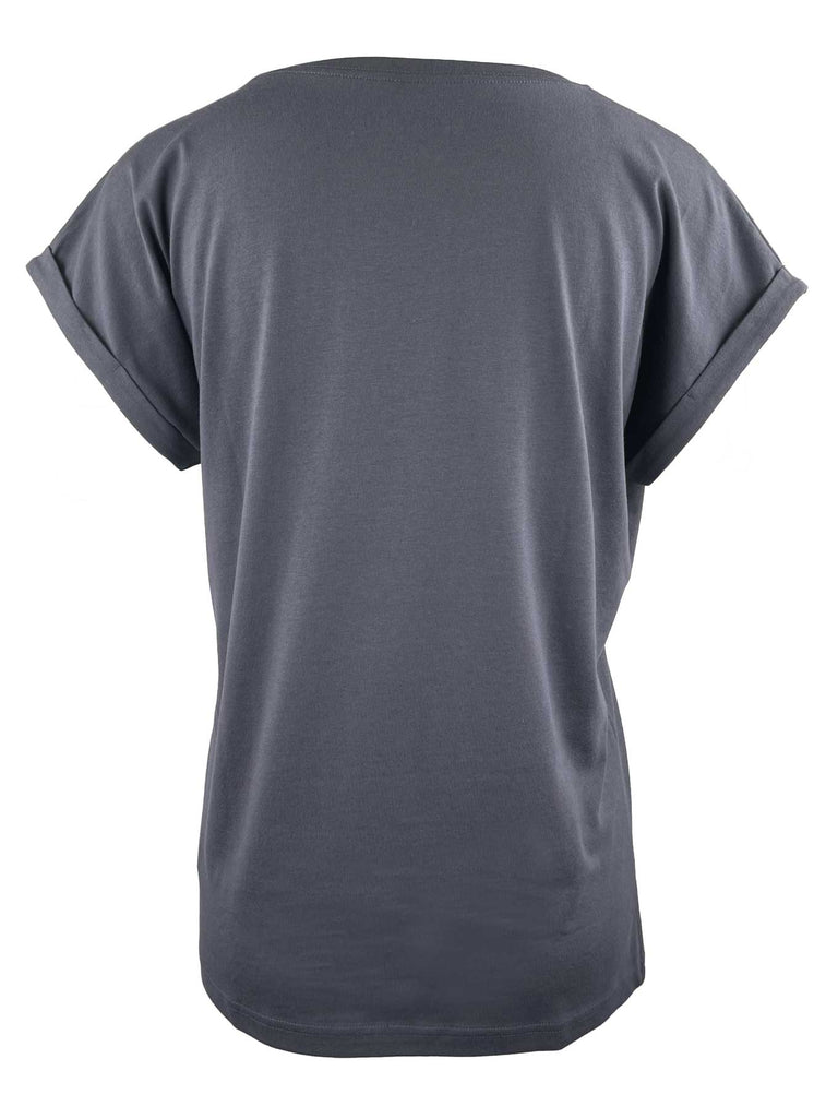T-Shirt,grau, Ansicht hinten