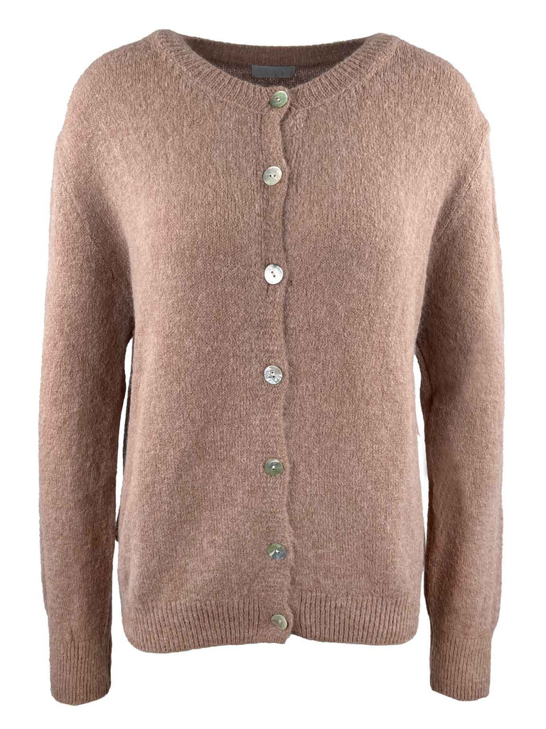 Strickjacke, taupe, Ansicht vorne