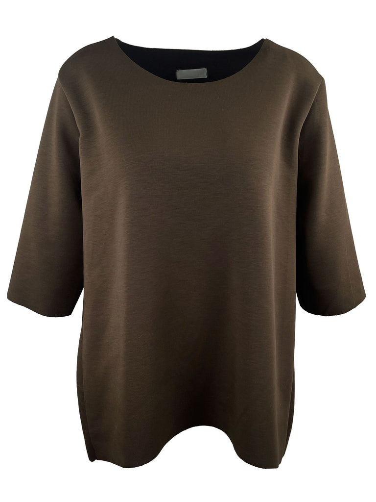 Shirt, 3/4 Arm, braun, Ansicht vorne