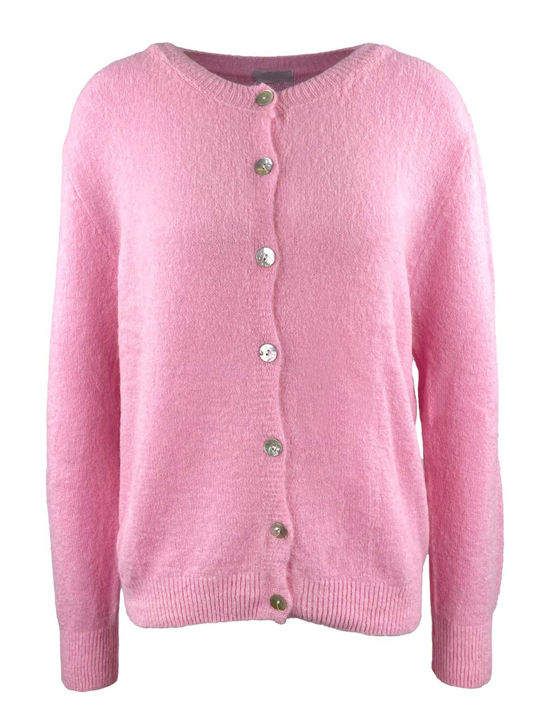 Strickjacke, rosa, Ansicht vorne