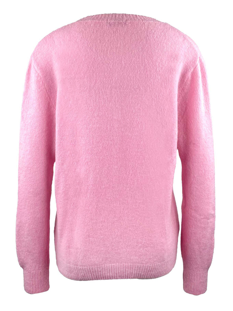 Strickjacke, rosa, Ansicht hinten
