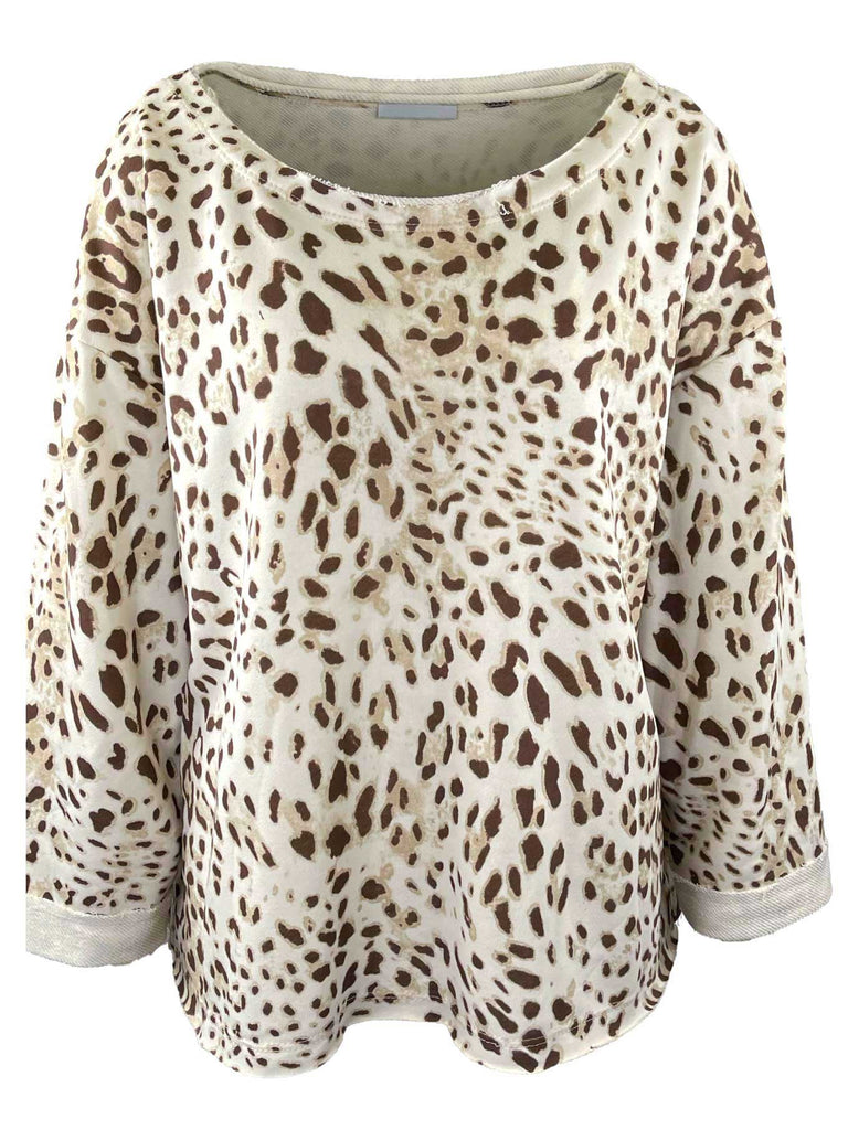 Sweatshirt Leo braun, Ansicht vorne