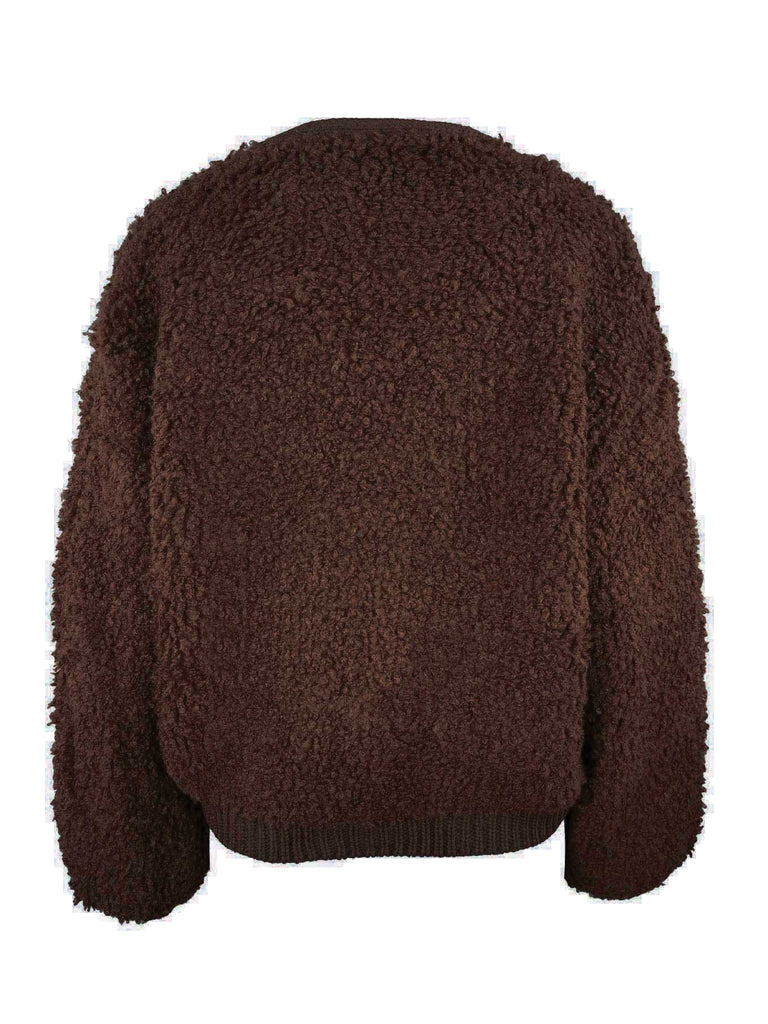 Strickjacke Alissa braun, Ansicht hinten