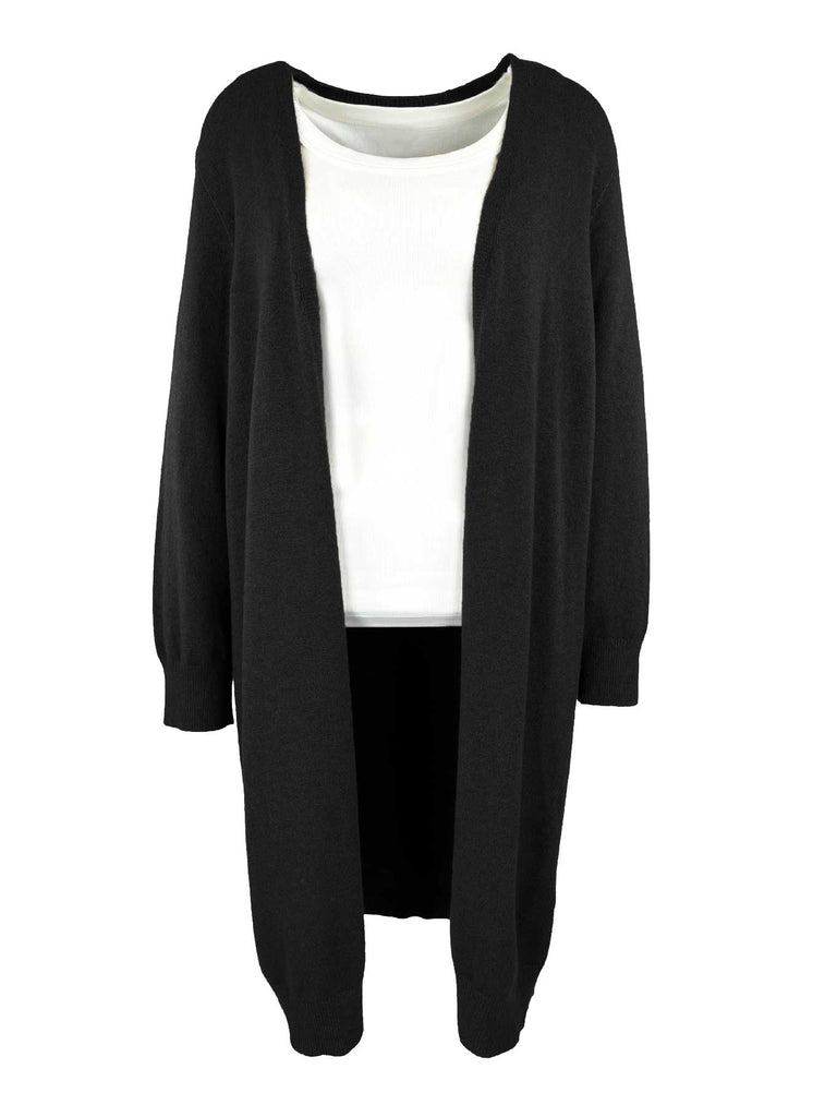 Strickjacke Alison schwarz, Ansicht vorne