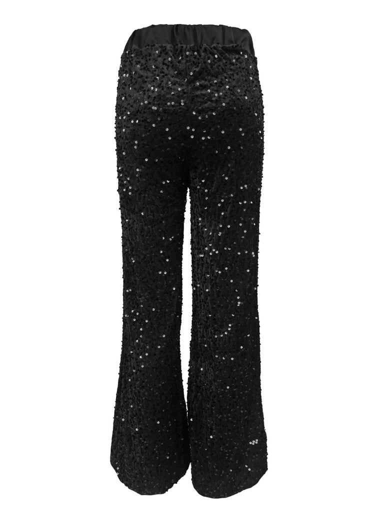 Hose Samt schwarz, Ansicht hinten