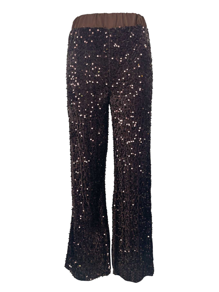 Hose Samt schokobraun, Ansicht vorne