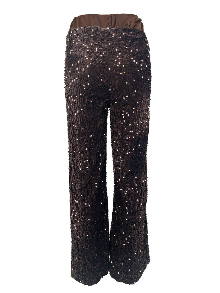 Hose Samt schokobraun, Ansicht hinten