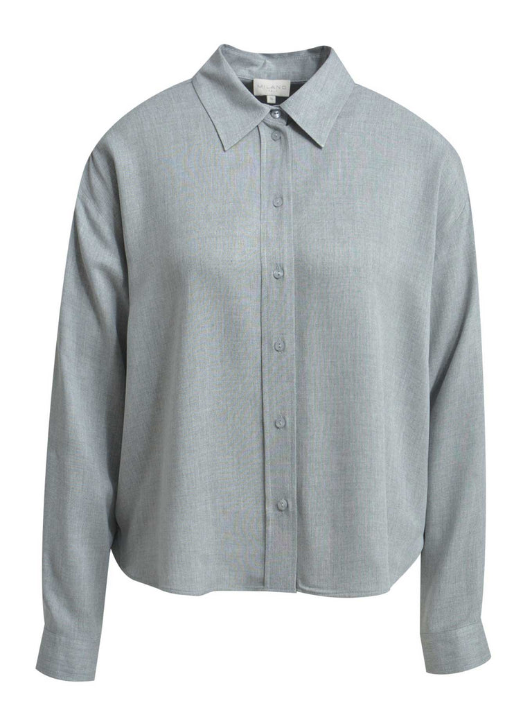 Bluse grey melange, Ansicht vorne