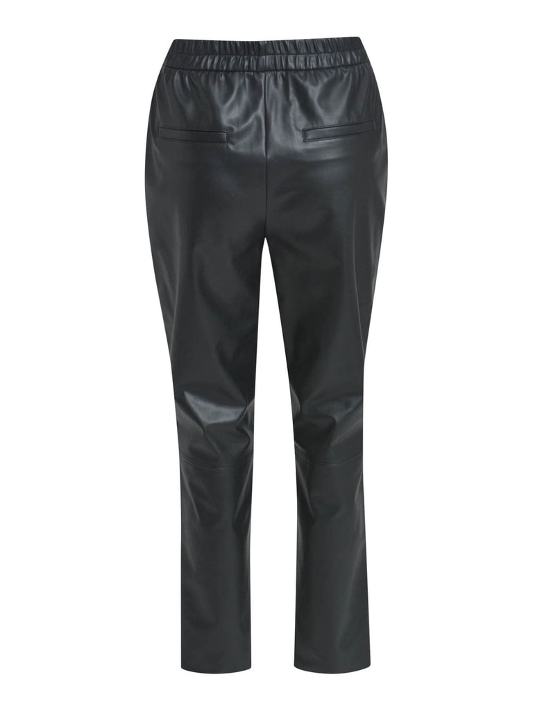 Hose Fake Leather black, Ansicht hinten