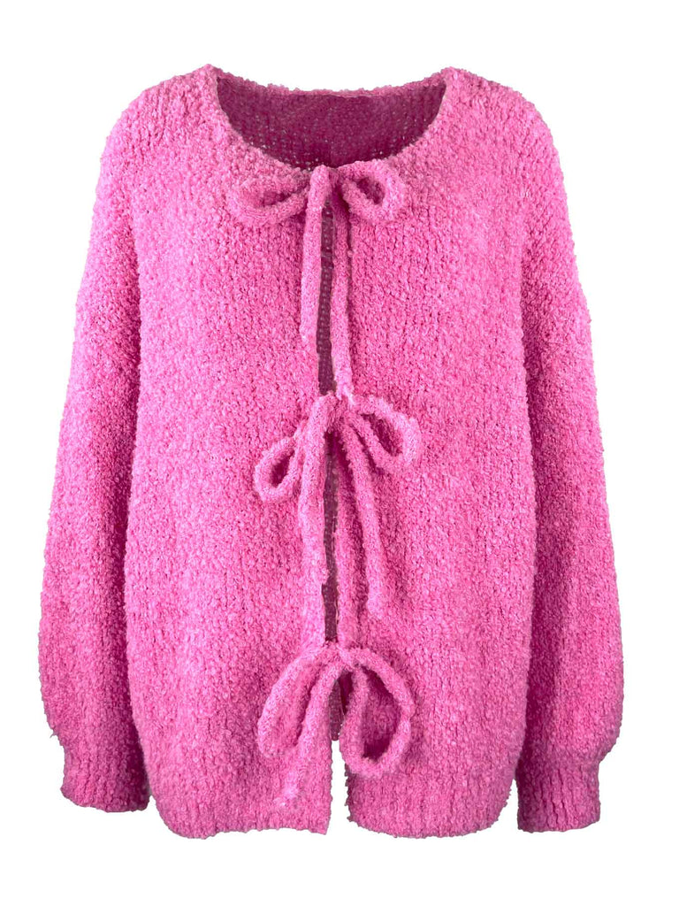 Strickjacke Milou pink, Ansicht vorne