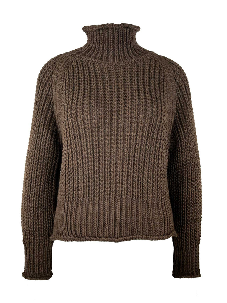 Pullover Mira schokobraun, Ansicht vorne