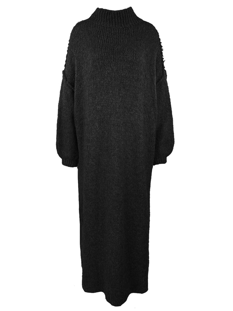 Strickkleid schwarz, Ansicht vorne