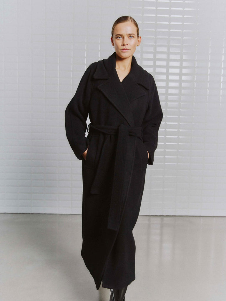 Mantel Brooklyn Wool black, Ansicht vorne