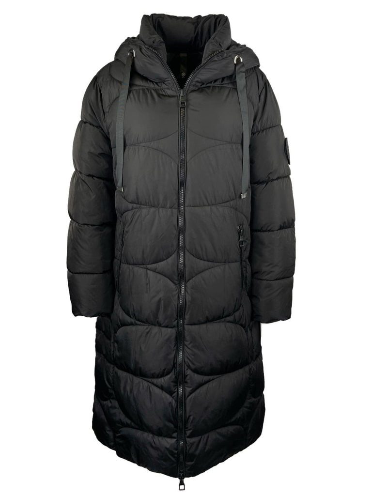 Steppjacke schwarz, Ansicht vorne