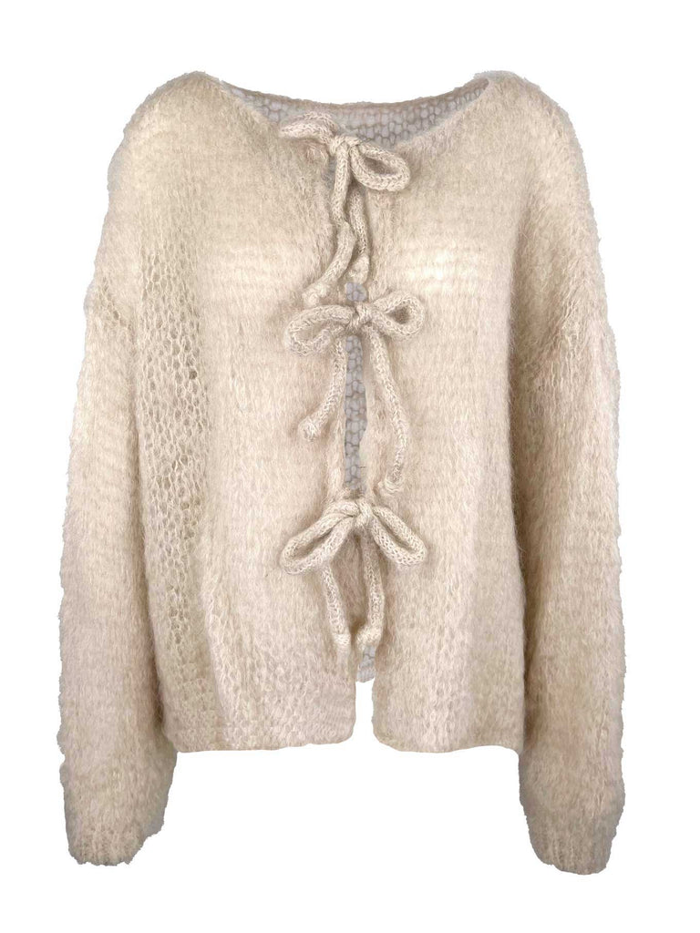 Strickjacke Aida beige, Ansicht vorne