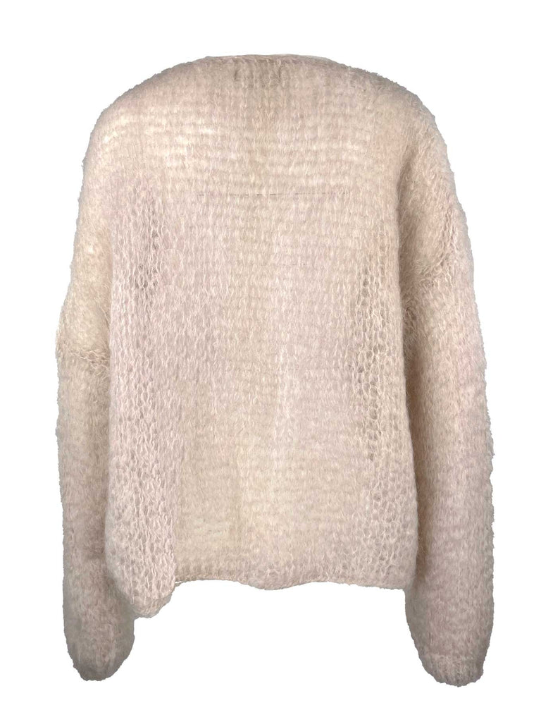 Strickjacke Aida beige, Ansicht hinten