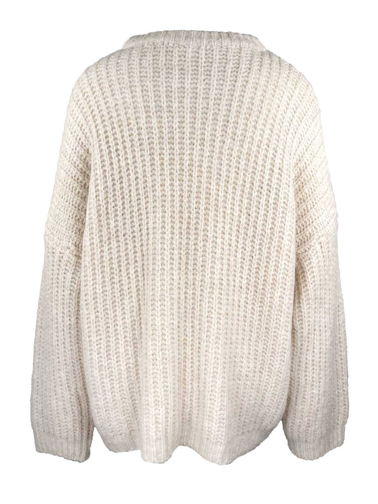 Strickpullover Xena creme, Ansicht hinten