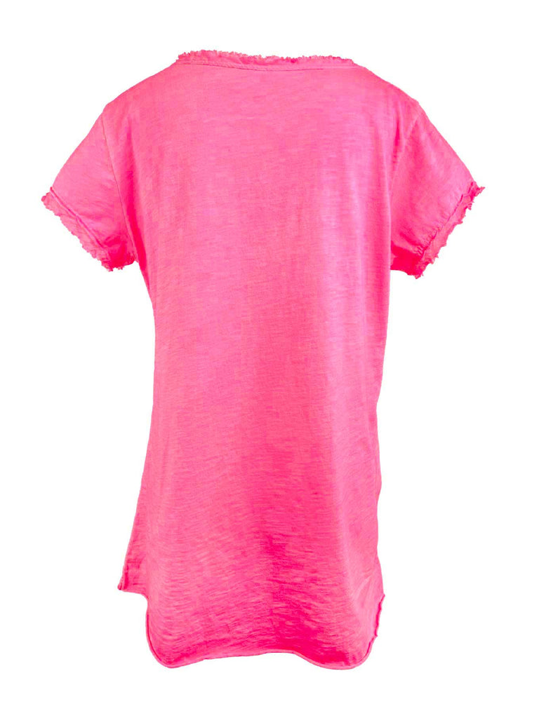 T-Shirt neonpink Ansicht hinten