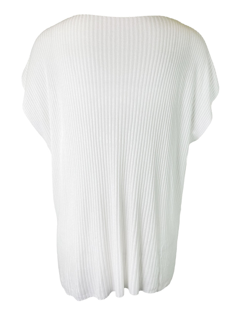 Shirt Feinstrick weiß, Ansicht hinten