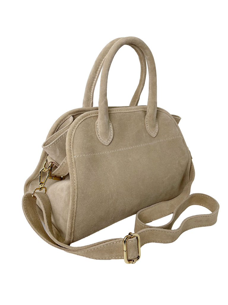 Handtasche sand, Ansicht seitlich