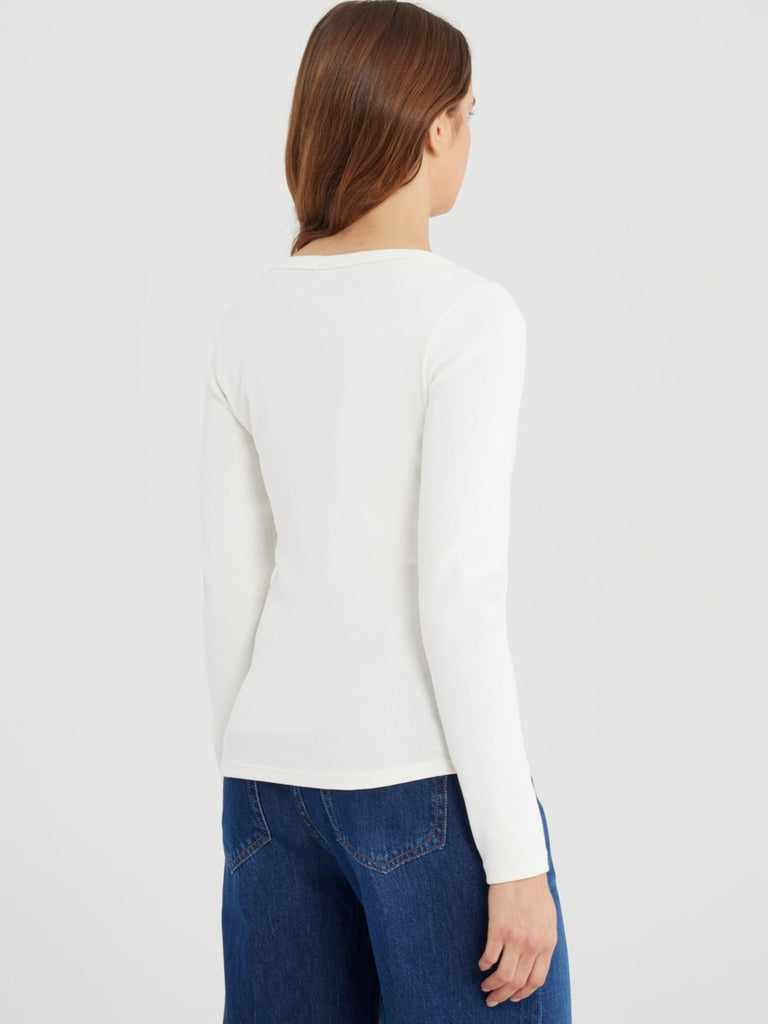 Shirt Langarm Dora white, Ansicht hinten
