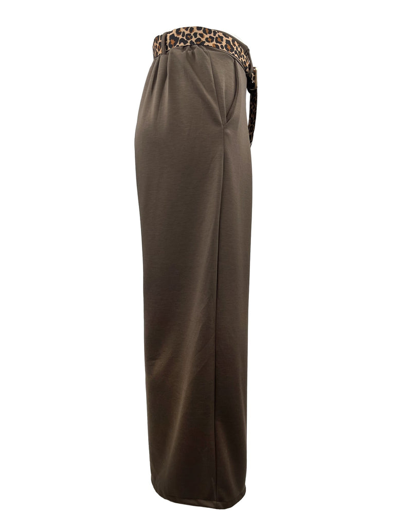 Hose Palazzo taupe, Ansicht seitlich