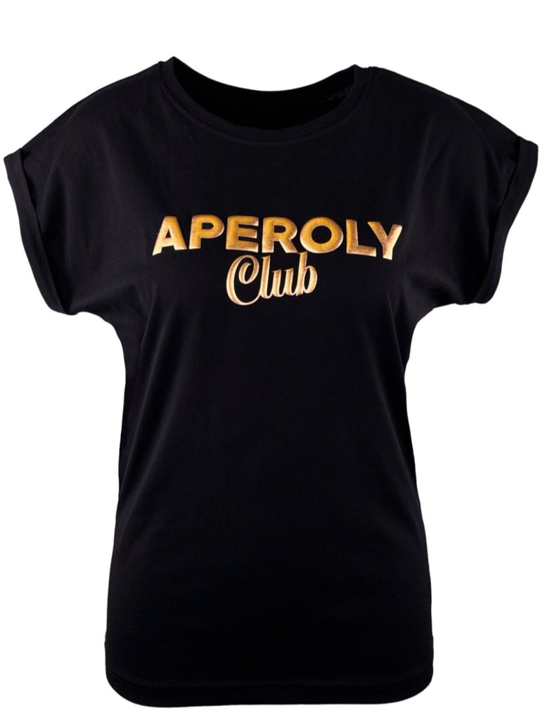 T-Shirt Aperoly Club schwarz, Ansicht vorn