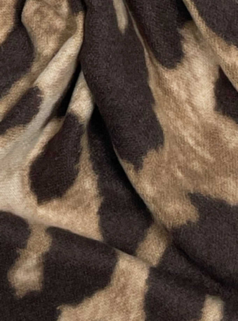 Schal Leo beige braun, Ansicht Detail