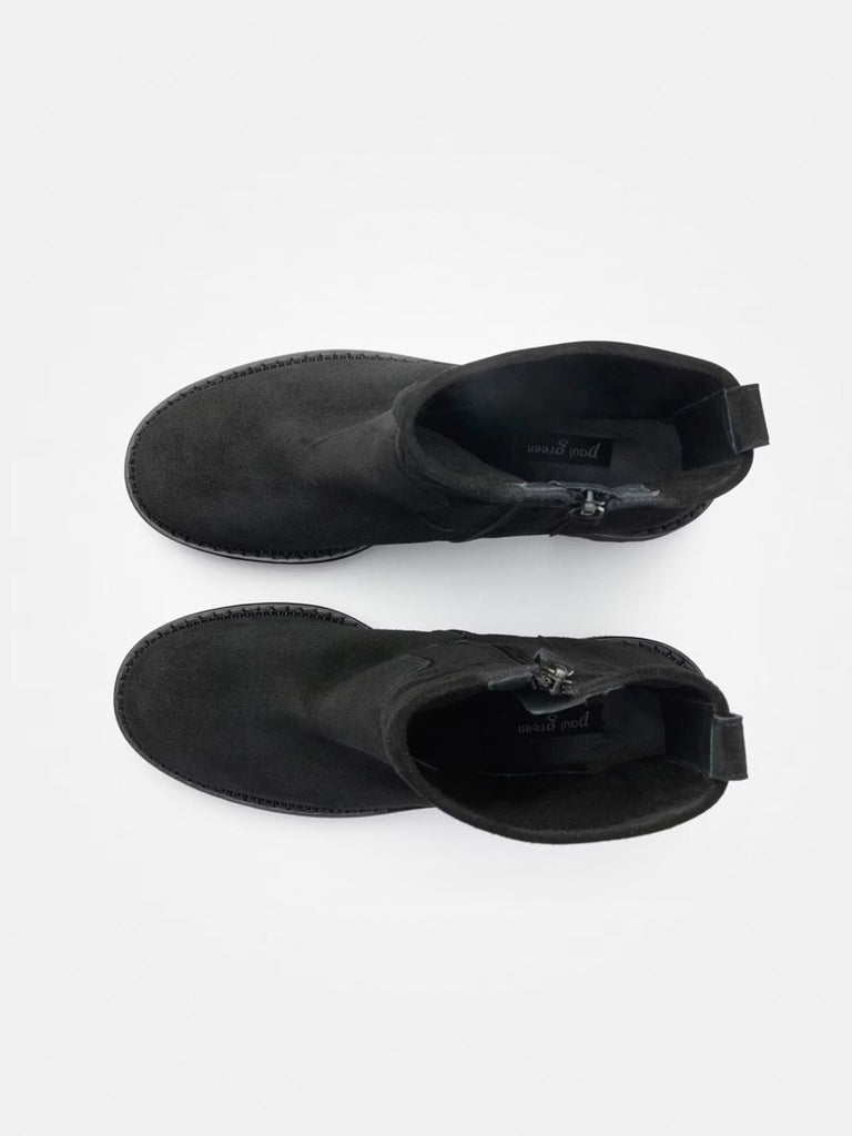 Stiefelette Soft Suede black, Ansicht oben