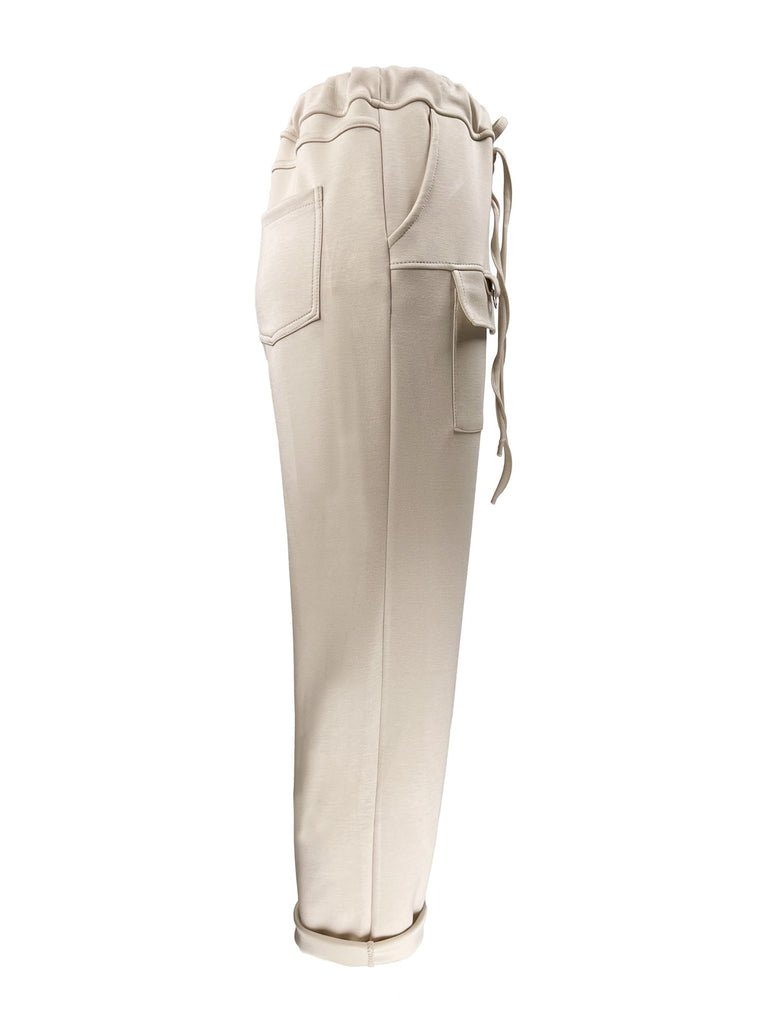 Sweathose Alex beige, Ansicht seitlich
