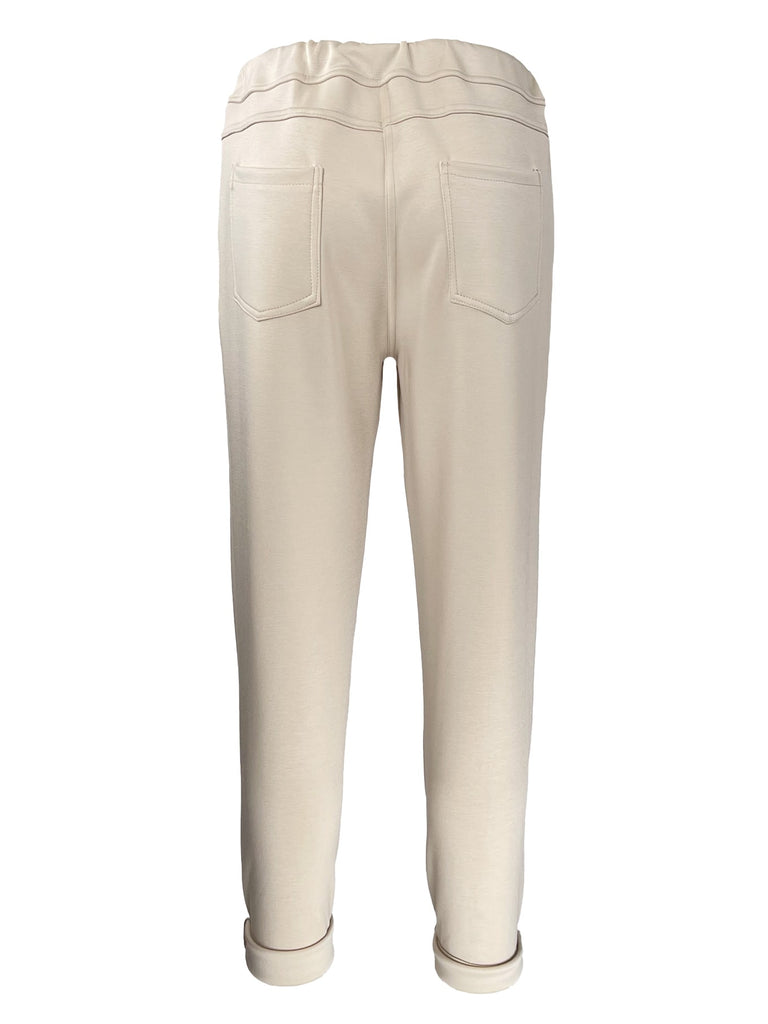 Sweathose Alex beige, Ansicht hinten