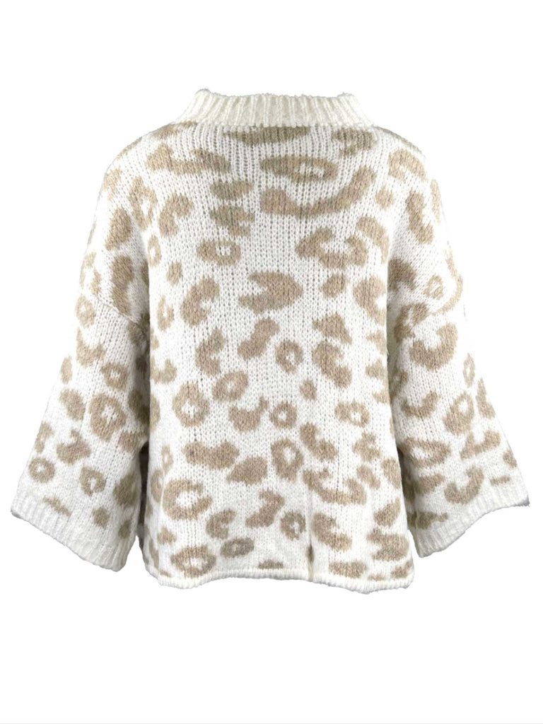 Strickjacke Leo creme,Ansicht hinten