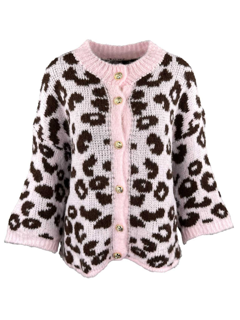 Strickjacke Leo rosa, Ansicht vorne