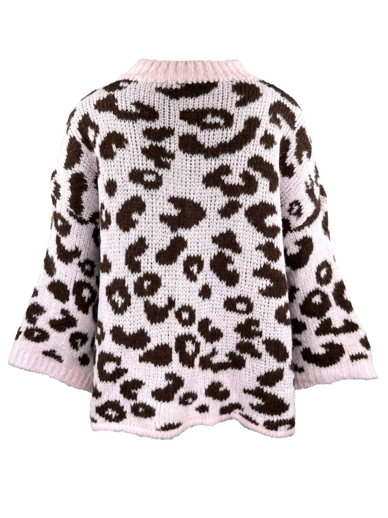 Strickjacke Leo rosa, Ansicht hinten