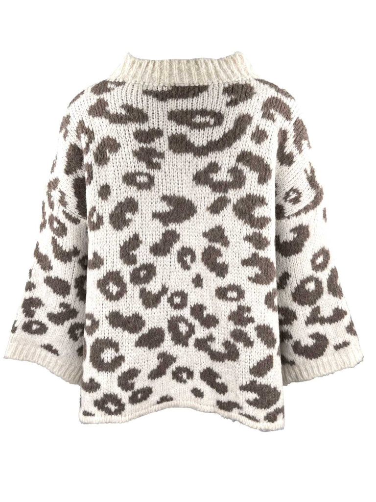 Strickjacke Leo beige, Ansicht hinten