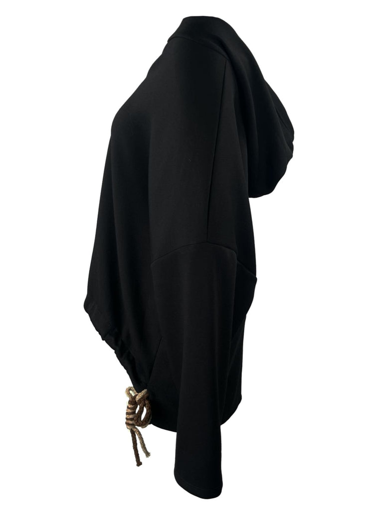 Hoodie Elsa schwarz, Ansicht seitlich