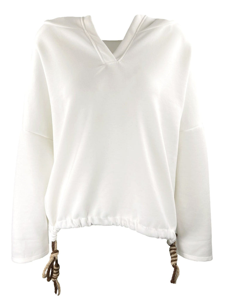 Hoodie Elsa cremeweiß, Ansicht vorne